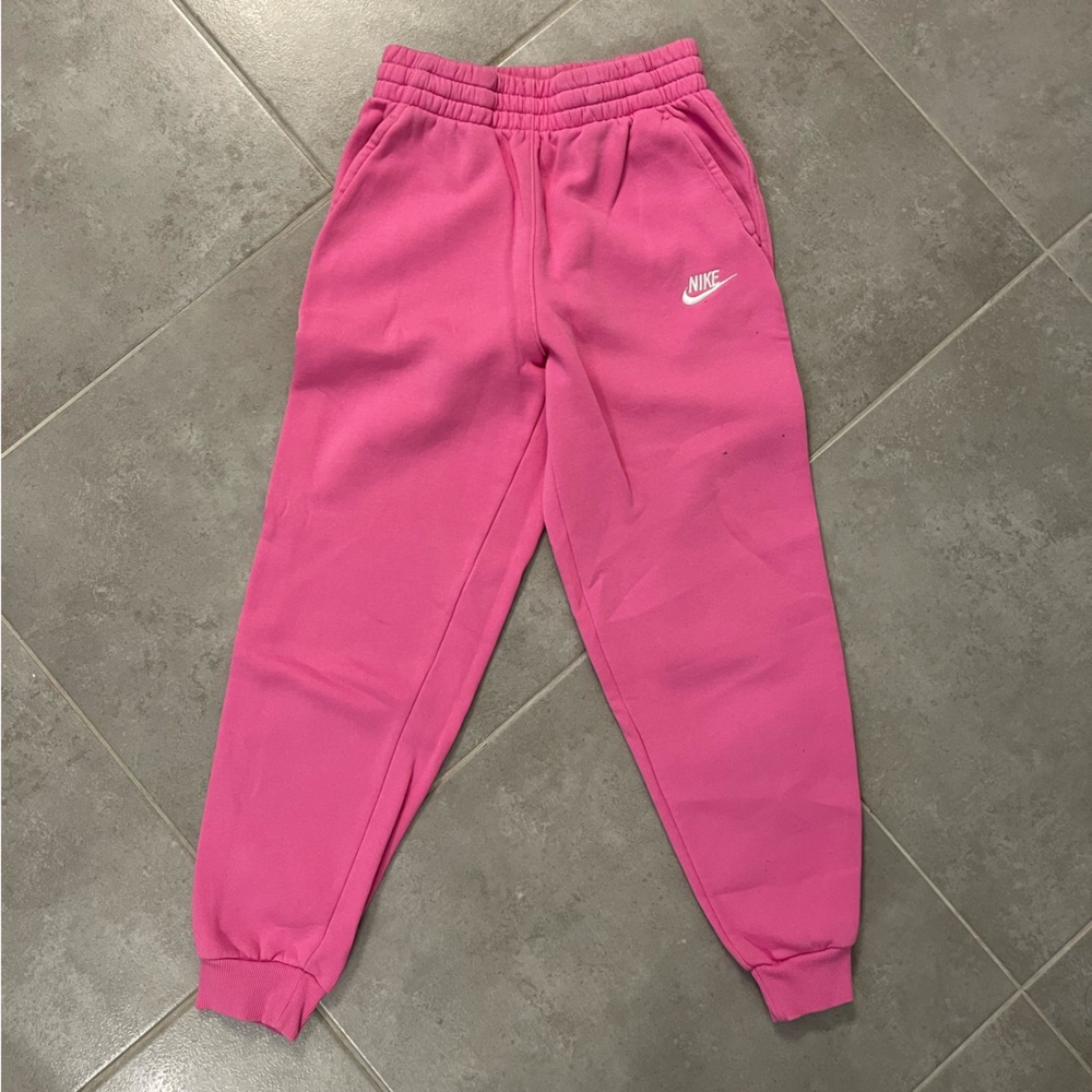 Nike Kids Pink Jogger Pants. Girls size large - Picture 1 of 7